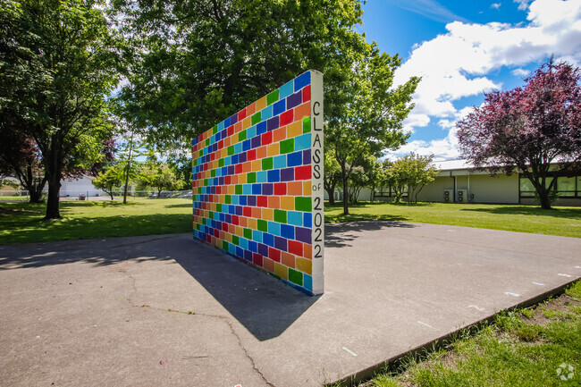 Colorful Wall Ball at Lenox Elementary School in Rock Creek.