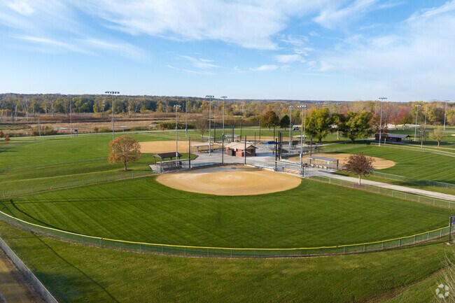 Locals wanting to challenge their friends to a match check out the fields at Green Valley Park.