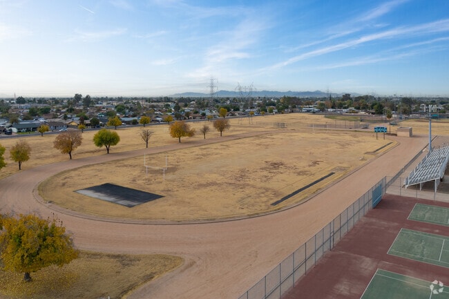 Poston Junior High in Mesa has a football field for their students.