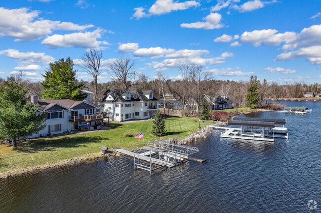 The Brainerd Lakes Area is home to many luxurious lakeshore homes with private dock access.