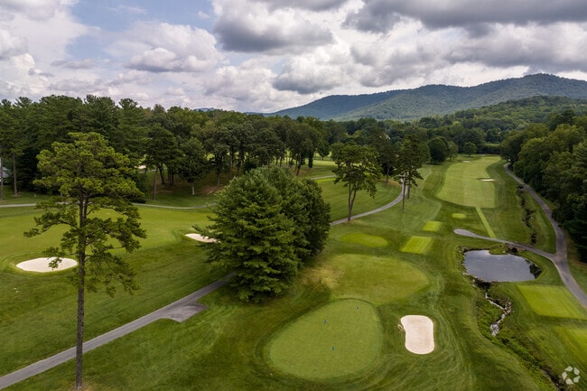 Locals and visitors enjoy the Biltmore Forest country club for golfing on warm days.