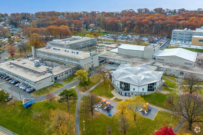 Micheal Petrides School in Staten Island offers a vibrant campus life.