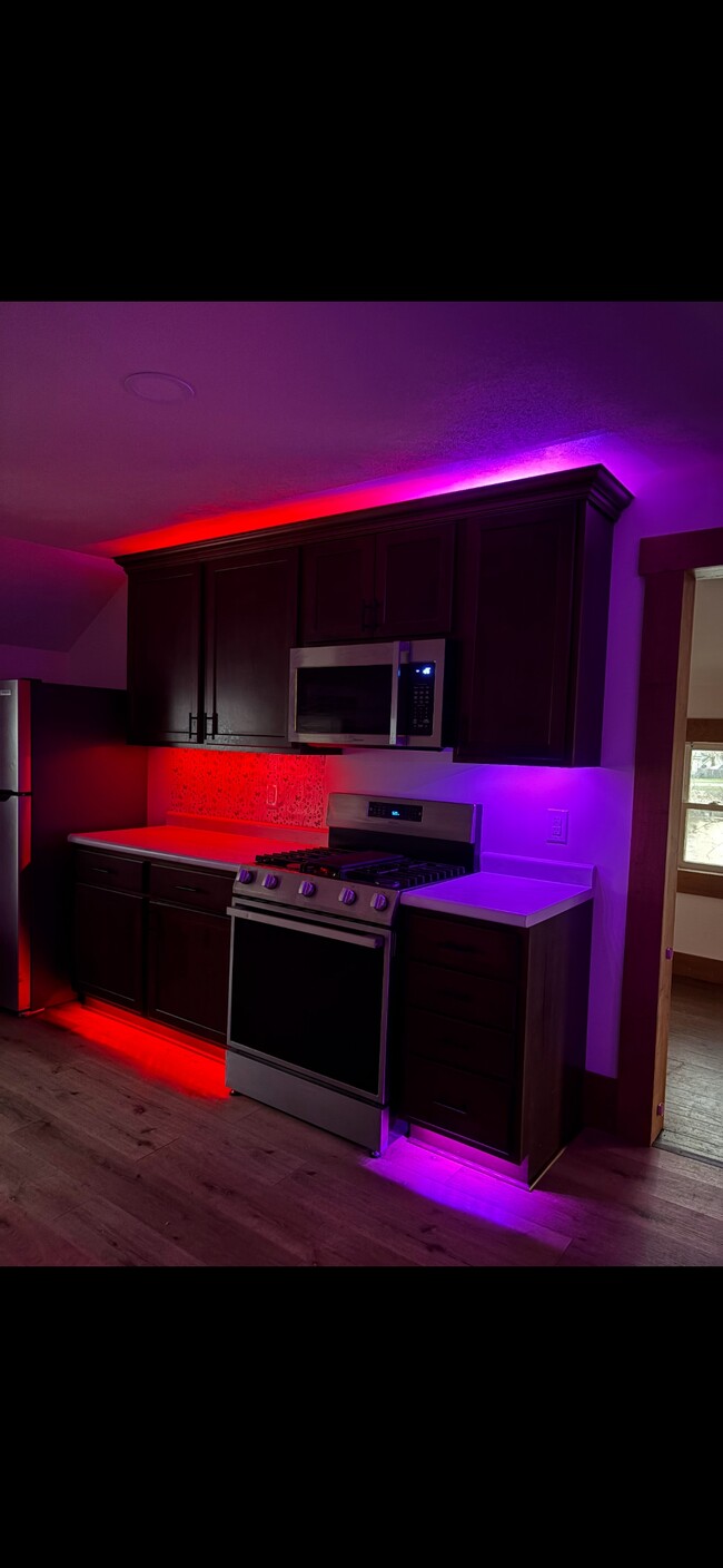 Uv lights inbedded in cabinets kitchen and bathroom