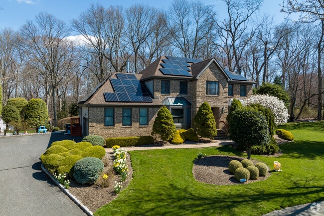 Large homes on cul-de-sacs can be found in the Morganville neighborhood.