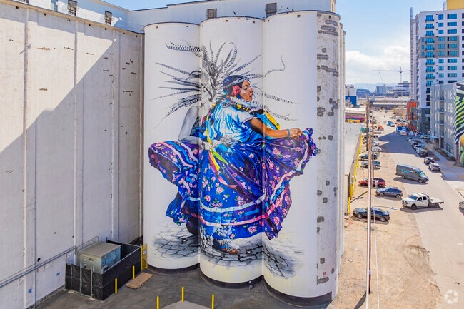 In Globeville, you'll find color and creativity with many murals across the neighborhood.