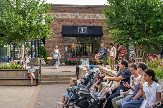 Take a break from shopping to enjoy Music on the Plaza.