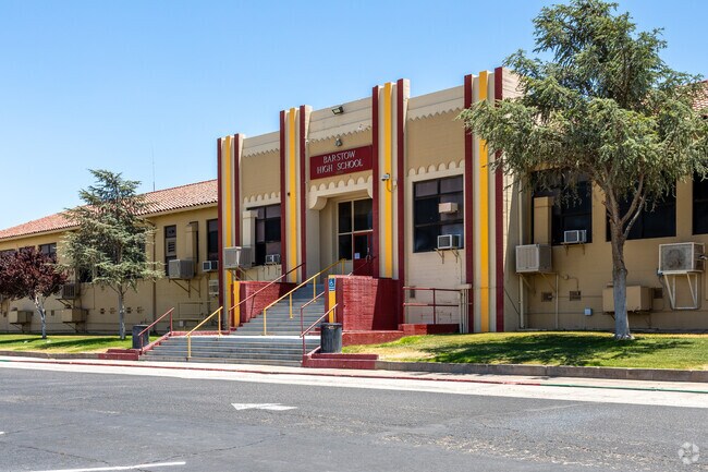 The entrance of Barstow High School welcomes students, and visitors with an inviting gateway.