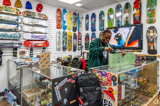 Central Studio Skate Shop, near Euclid Heights-Runnymede, is locally owned and operated.