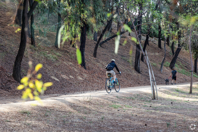 Residents enjoy the outdoors at Fullerton Loop Trail in Lower Raymond Hills.