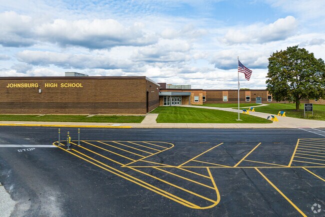 Johnsburg High School in Johnsburg has a B rating according to Niche.