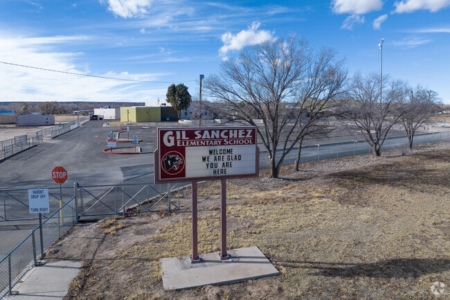 Signage at Gils Sanchez Elementary School.