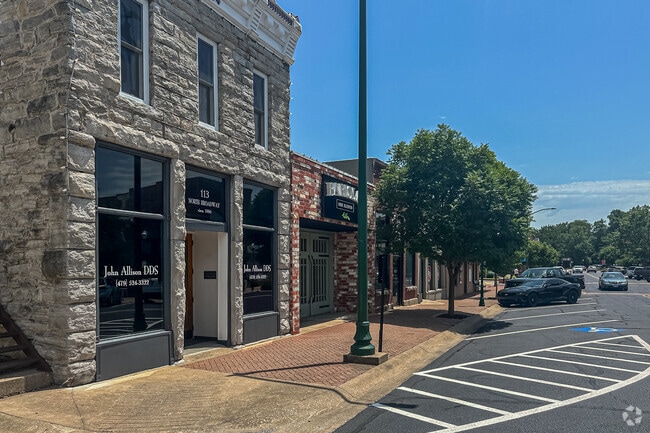 Downtown Siloam Springs has recently been redeveloped with many small businesses.