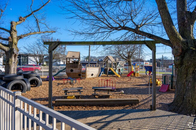 Children at Fort Wayne's Pine Hill Country Day School have a nice playground to enjoy.