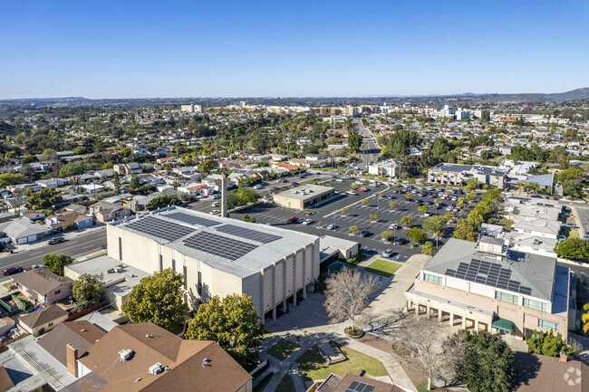 College West Neighborhood aerial views of Mission Valley.