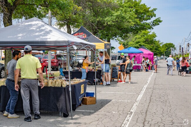 People from all over the south shore of Long Island come to the Rockville Centre Farmers Market.
