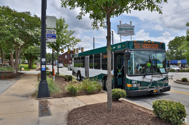 Greenville residents wanting to get to other places can depart on the Green-link city bus.