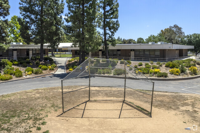 The softball field of the La Paloma Elementary School in Fallbrook.