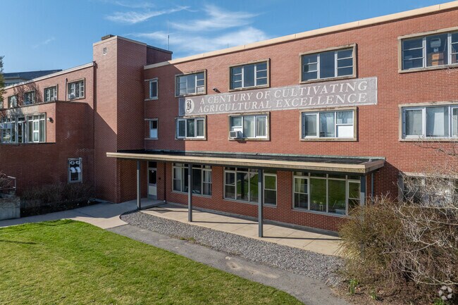 A closer look at Bristol County Agricultural High School.