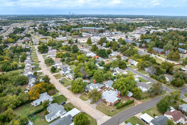 Midwest City is located eight miles east of downtown Oklahoma City.