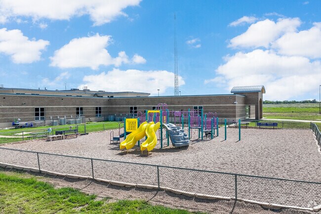 Students love the playground at Lillian Elementary School.