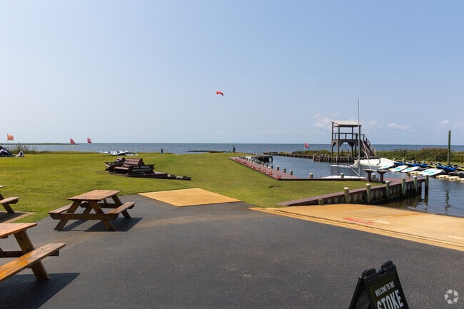 REAL Watersports in Waves offers excellent kiteboarding classes on the Pamlico Sound.