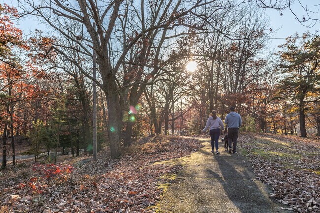 Locals in Hilldale, PA explore nature at riverside parks and forested trails.
