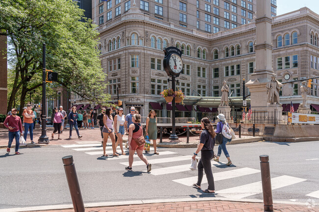 Penn Square in Downtown Lancaster is a hub of activity almost any time of day.