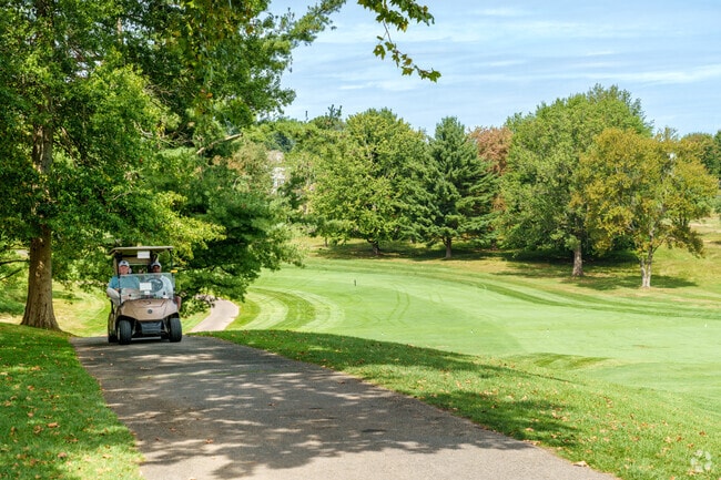 Golfers enjoy scenic rounds at Chesapeake Bay Golf Club near Rising Sun.
