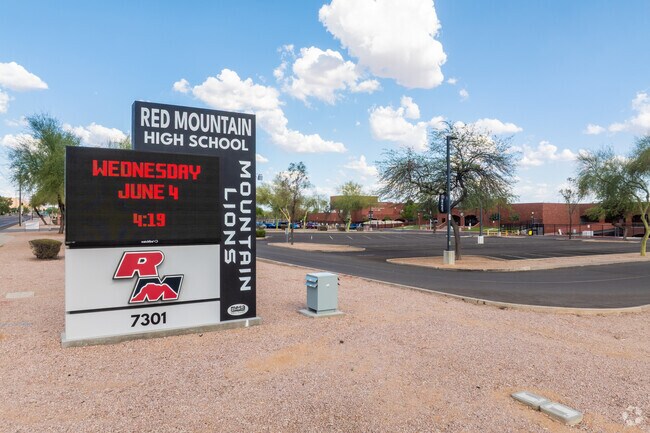 Mesa's Red Mountain High School is home of the Mountain Lions.