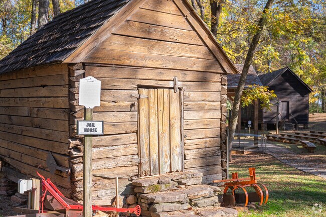 This historical jailhouse was one of the first jails in the county and now stands in Dacula.
