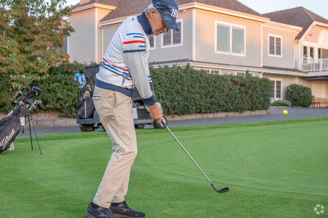 Practice before you take on the challenging Country Club of New Bedford in North Darmouth.