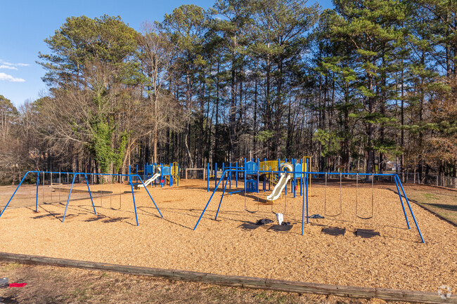 Several new playground structures can be found at Knight Elementary School.