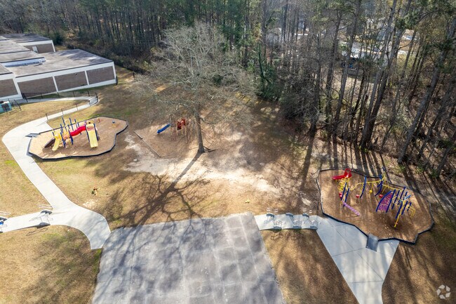Why have one playground when you can have two at S. L. Lewis Elementary School.