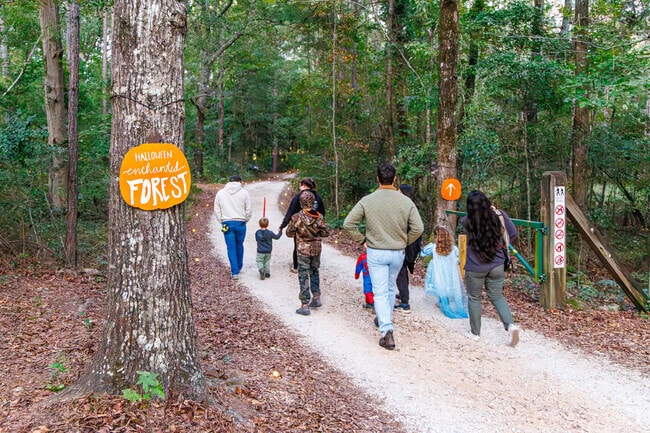 Take the family to enjoy the Halloween Enchanted Forest near Stage Road in October.