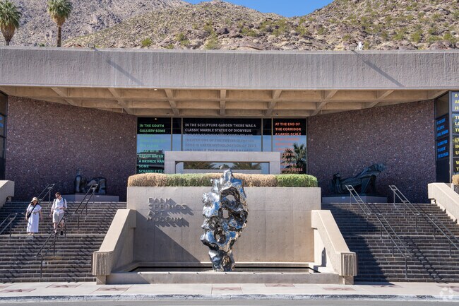 The Palm Springs Art Museum located near the Sunrise Park community of Palm Springs, Ca.
