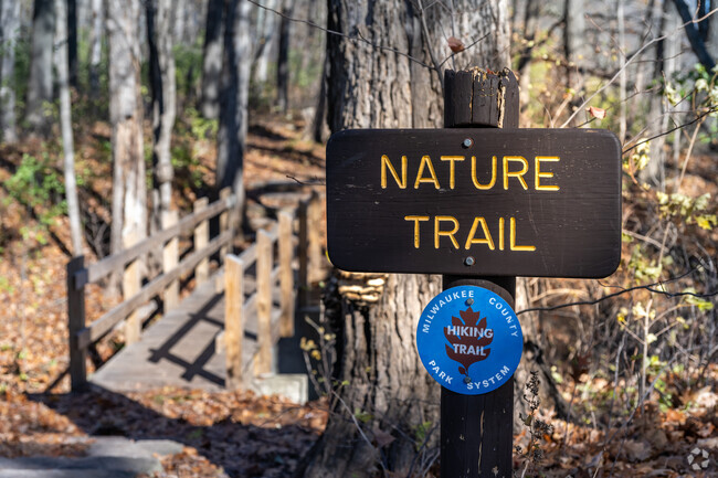 Locals can take a walk through the trails at Kletzsch Park near Nicolet.