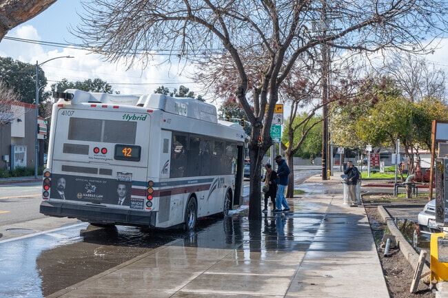 Boarding the bus, Hellyer buzzes with commuters on the move.
