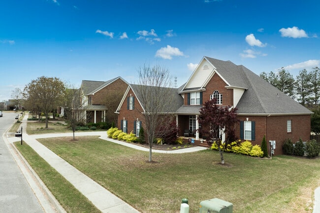 Many of the newer construction homes in Burgreen Gin have larger front yards.