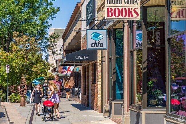 Main Street in Downtown Grand Junction has a rich history of commerce and retail shopping.