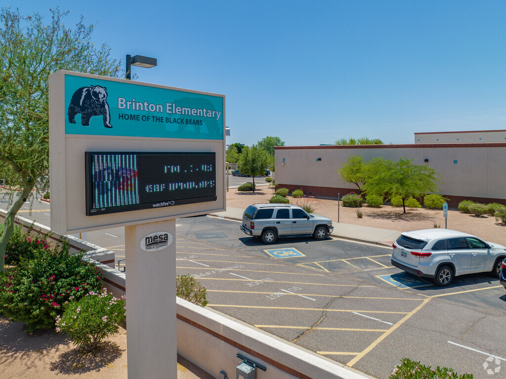 Brinton Elementary School students in Mesa, Arizona receive a public school education.