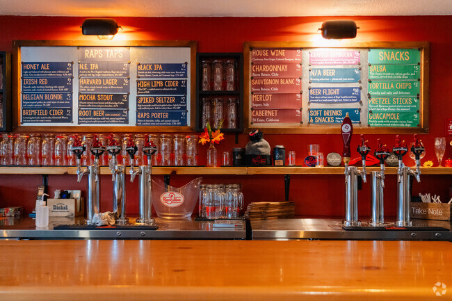 The Rapscallion Taproom has a wide range of hand-brewed beers to choose from.