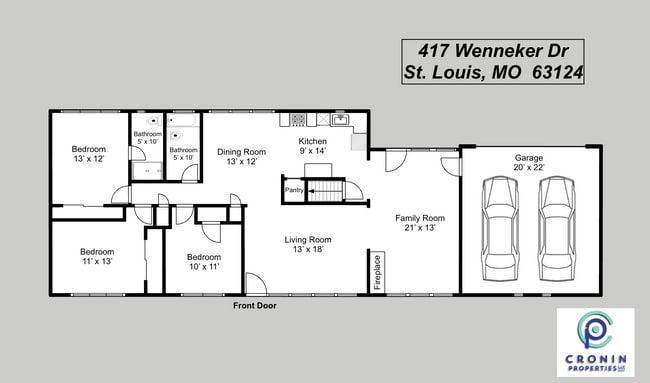 417 Wenneker Dr, Saint Louis, MO 63124 - photo 3