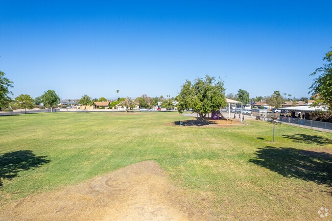 Endless fun at the open field and playground of Kachina Elementary School in Glendale.