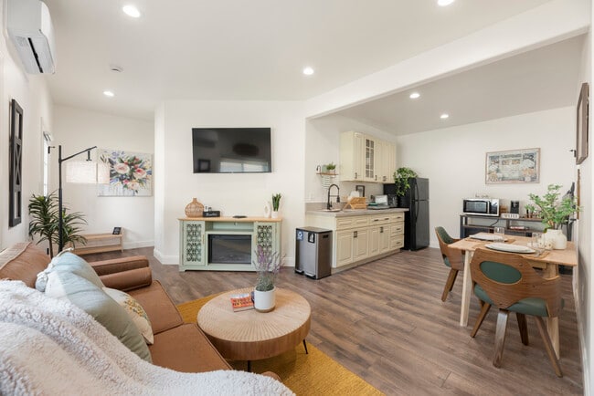 living room/kitchenette are