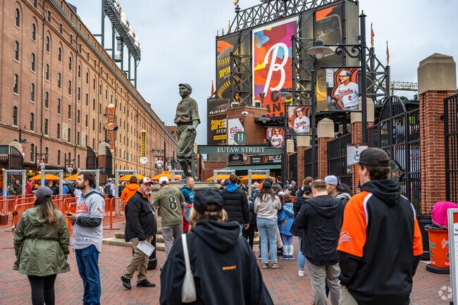 Head down to Camden Yards for a ball game near Hollins Market.