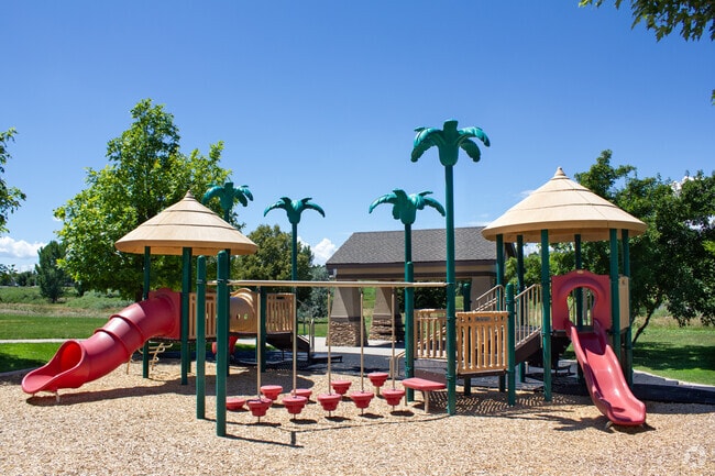 Conservatory's Blue Grama Grass Park's island themed playground.