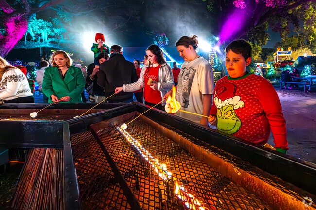 Roast marshmallows and make s'mores and at Celebration in the Oaks.