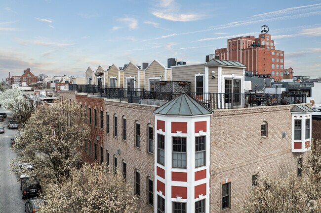 Brewers Hill has a variety of homes, modern and traditional.