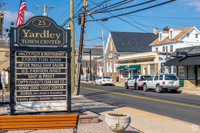 Yardley Town Center has many local shops for Lower Makefield residents to peruse.