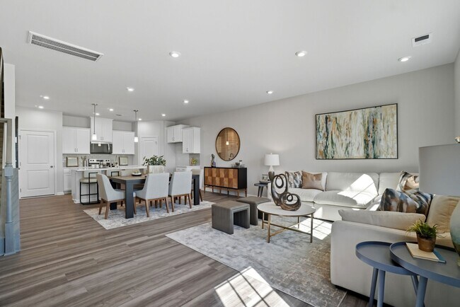 Photo representation of a future townhome plan. Colors, finishes and options will vary.